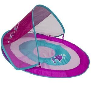 Swimways Baby Spring Float Sun Canopy - Pink fish